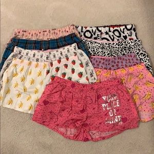 Victoria’s Secret PINK Sleep Shorts (9 Total)